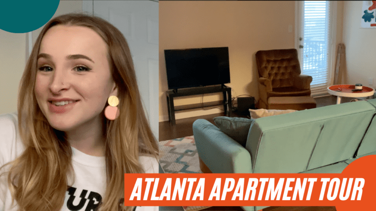 Semi-furnished Atlanta apartment tour + my plans - Interior design blog