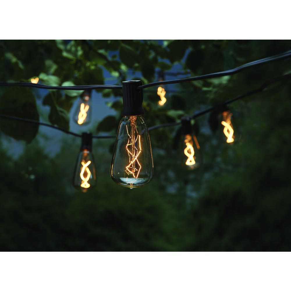 Outdoor edison bulb string lights - non-cheesy halloween decorations