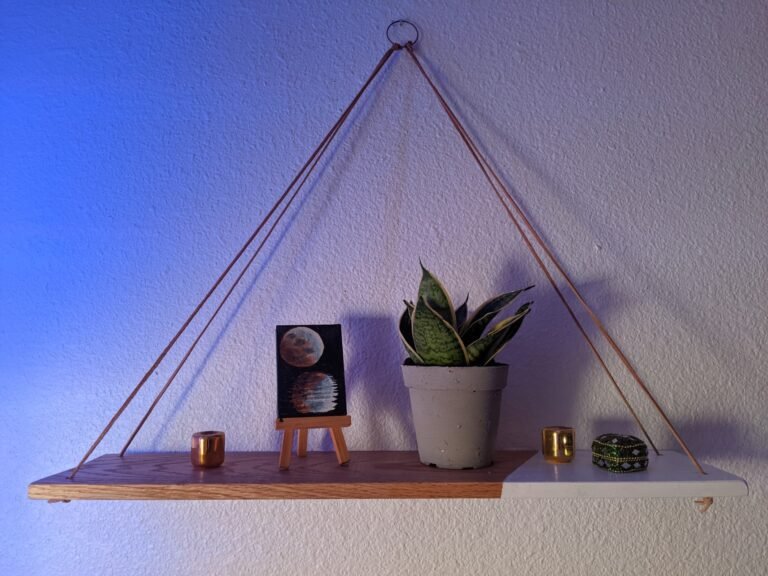 DIY hanging shelf - homey homies
