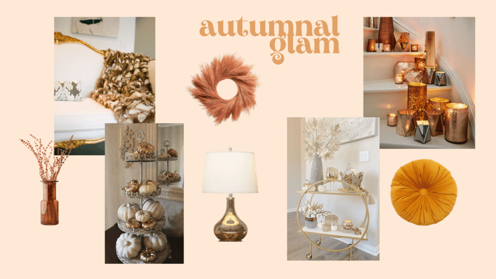 autumnal glam stylish halloween decoration theme