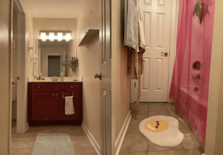 Iridescent inspired bathroom makeover