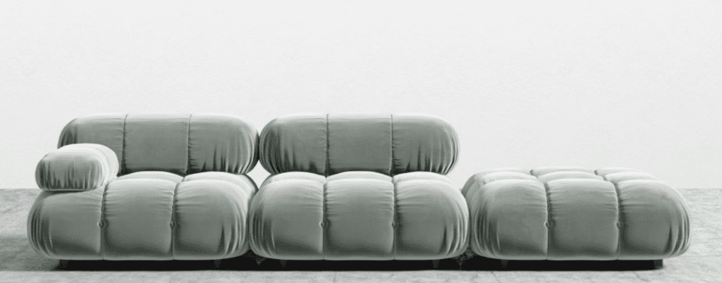 Mario Bellini dupe sofa - mint green Belia Open End Sofa by Rove Concepts