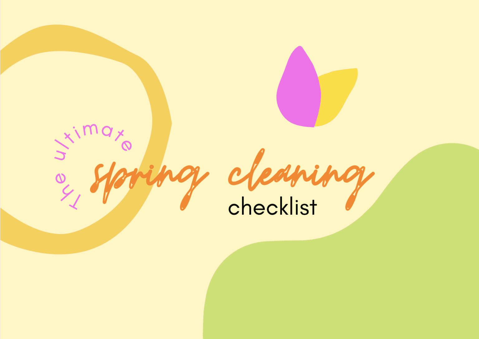 Spring cleaning checklist for the whole home - Homey Homies