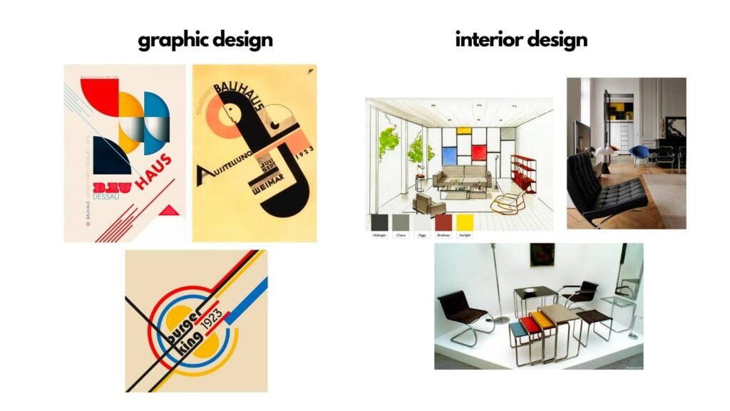 Bauhaus graphic design vs interior design