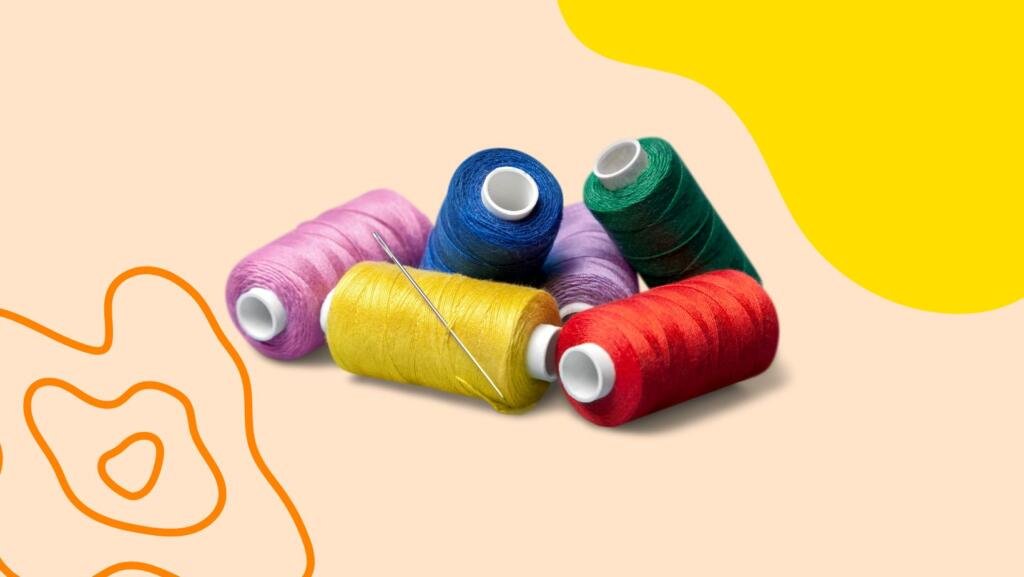 Multicolor sewing thread