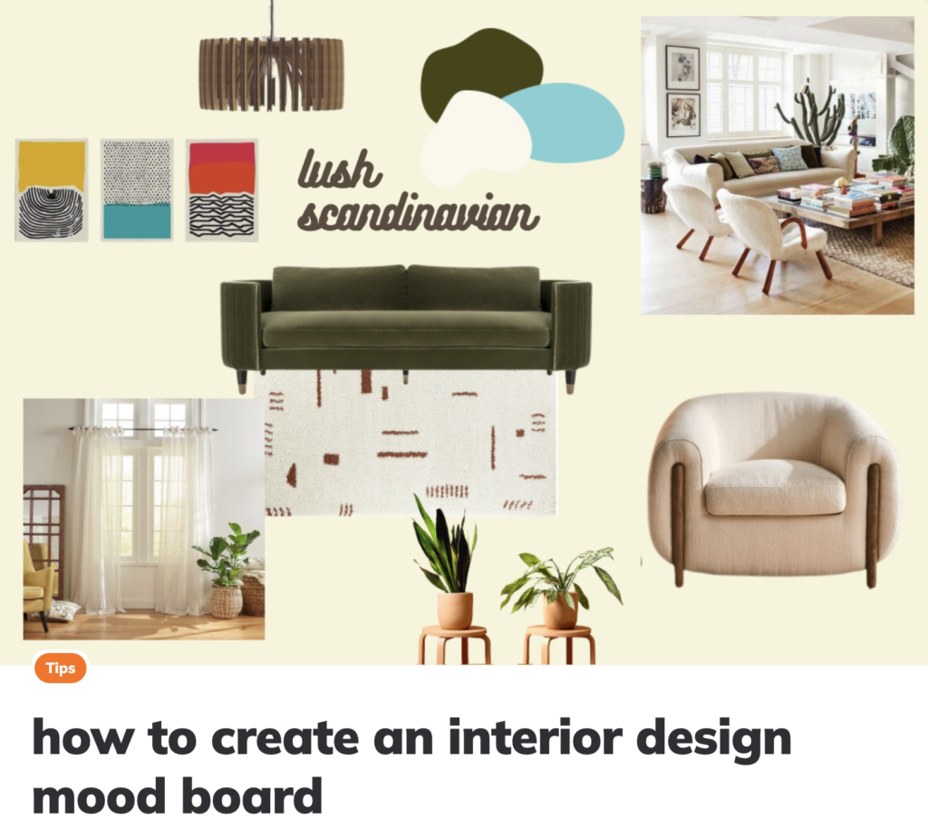 how to make an interior design mood board