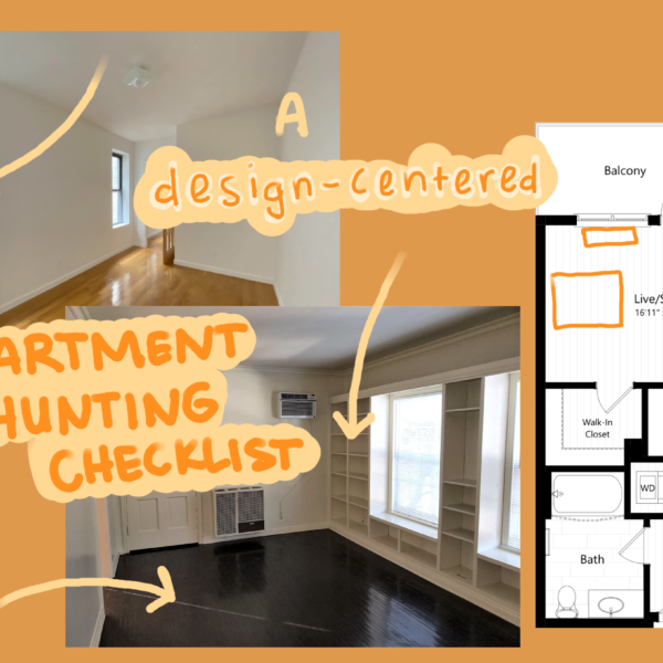design-centered apartment hunting checklist