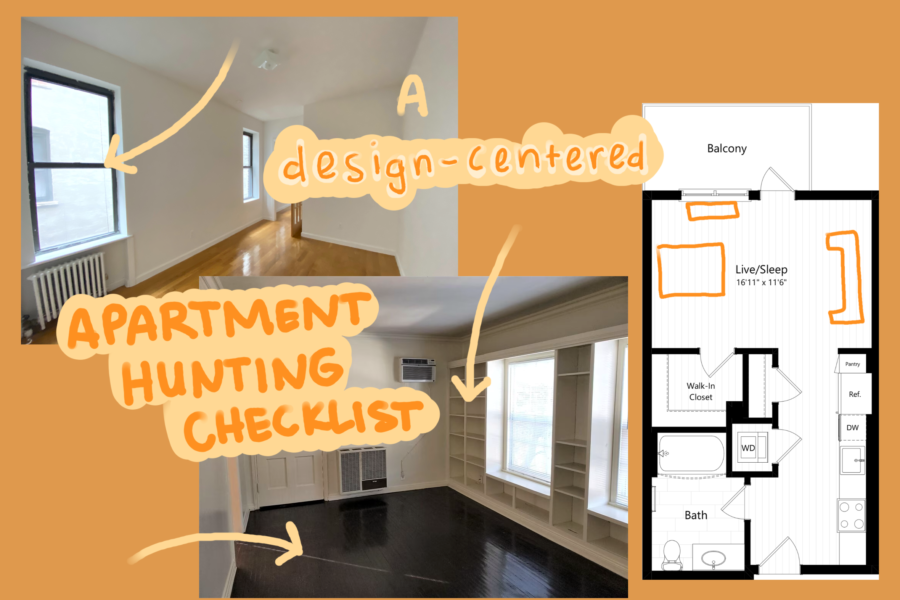 design-centered apartment hunting checklist