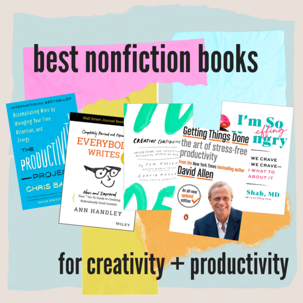 the best nonfiction books I read this year - productivity creativity